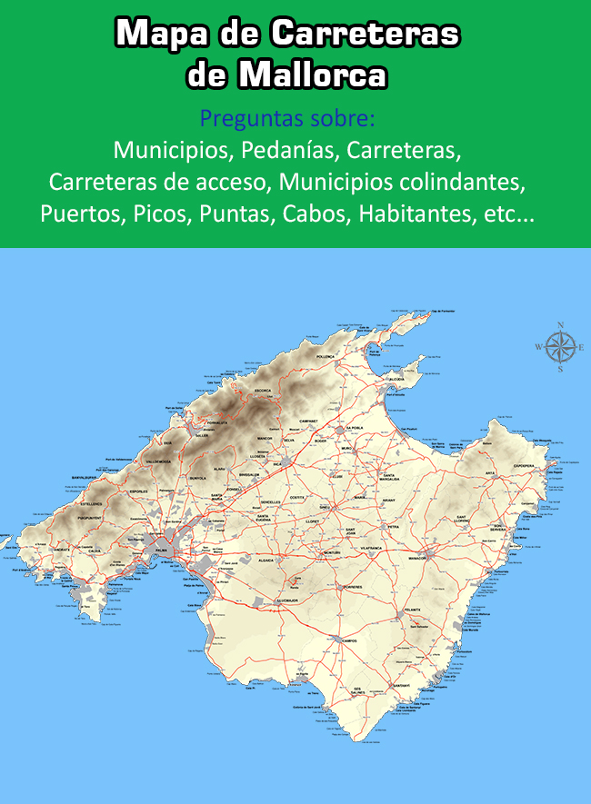 Mapa Carreteras Mallorca