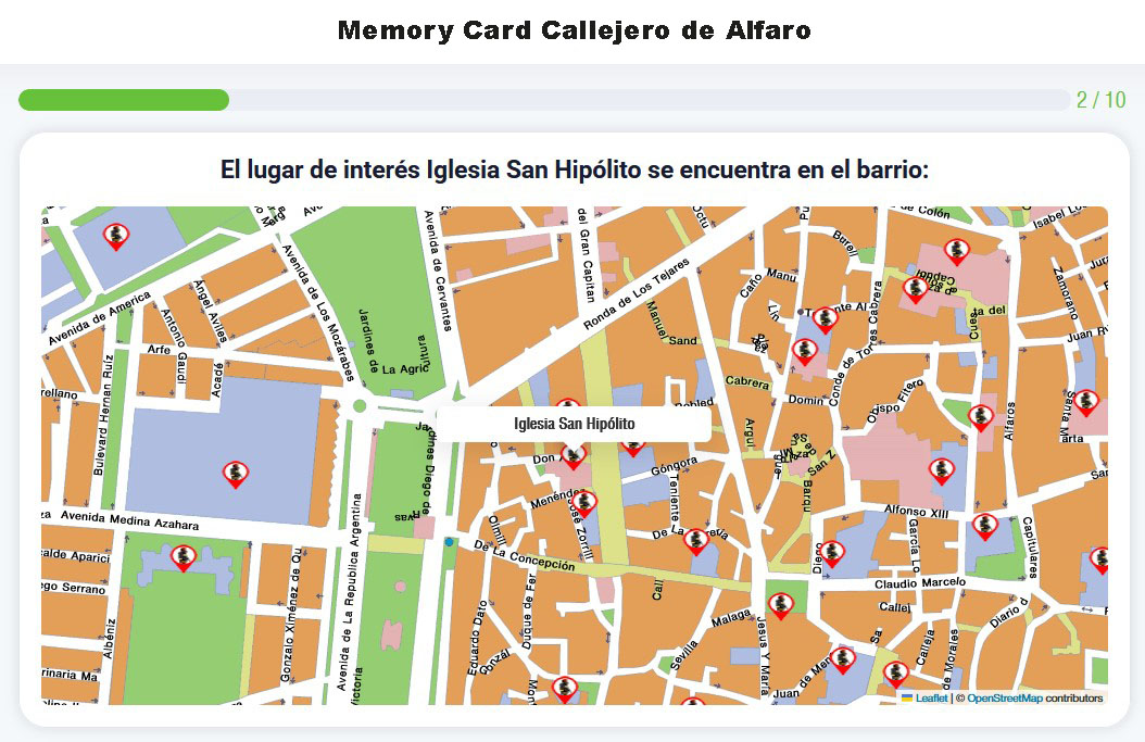 Memory Card Callejero de Alfaro
