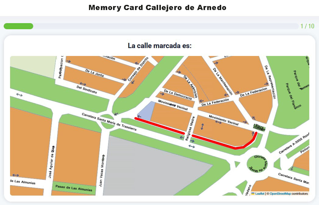 Memeory Card Callejero de Arnedo