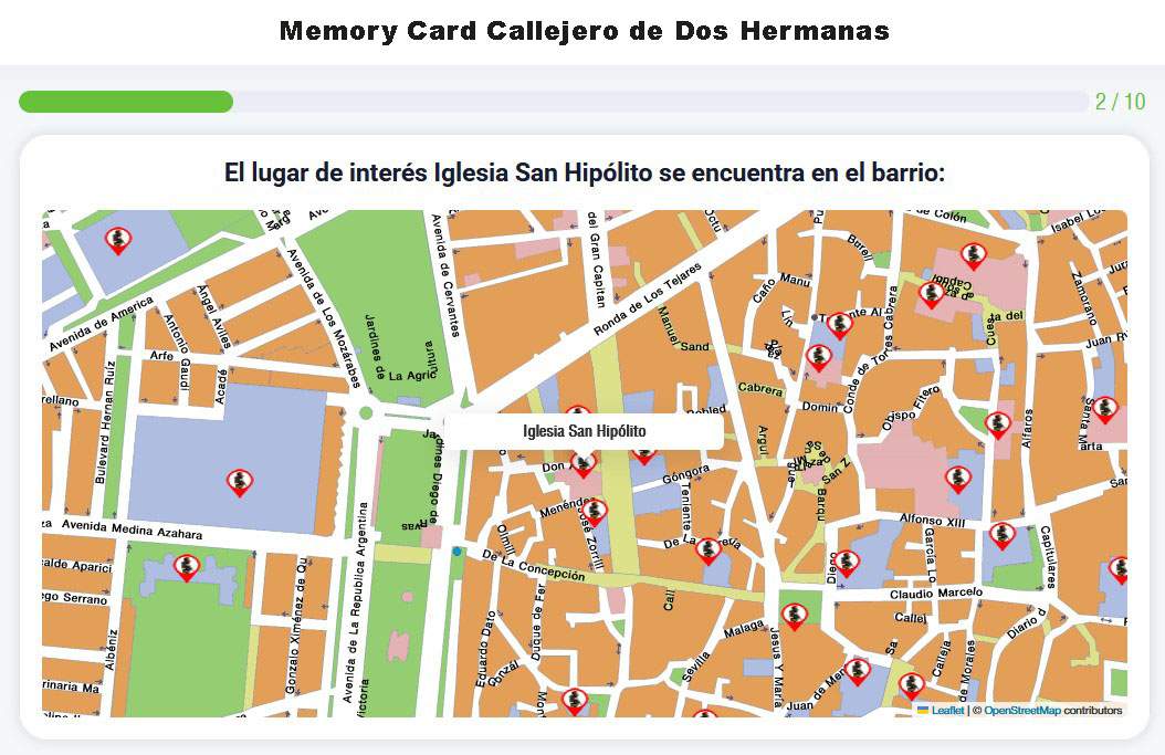 Memory Card Callejero de Dos Hermanas